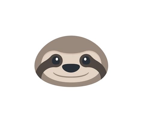 Premium Vector Sloth Vector Isolated Icon Sloth Emoji Illustration