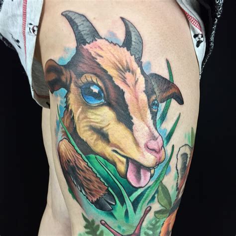 Traditional Goat Tattoo Photos