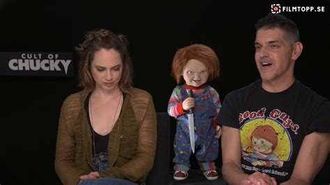 exclusive interview actress fiona dourif and chucky creator don mancini youtube