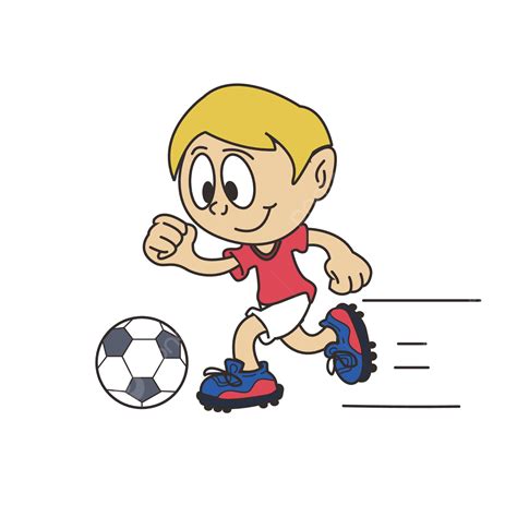 Kids Playing Football Vector Png Images Creative Decorative Elements