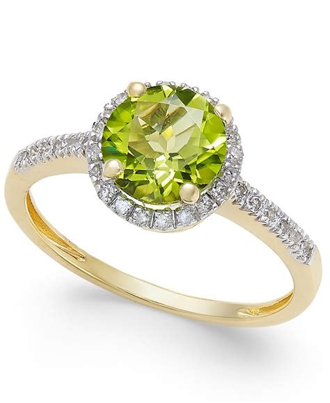 Here are some simple guidelines to help you safeguard your personal. Macy's Peridot (1-1/3 ct. t.w.) and Diamond (1/8 ct. t.w ...