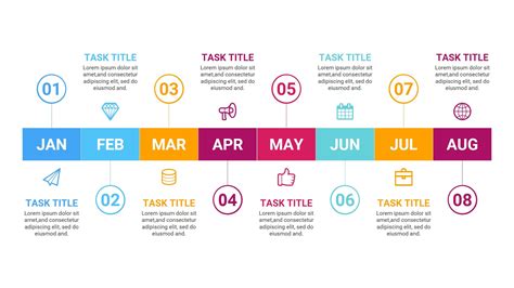 Eight Stages Timeline Infographics Powerpoint Diagrams Marketing Former