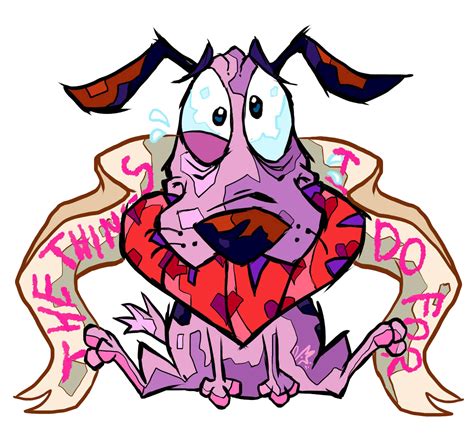Courage The Cowardly Dog Characters Drawings