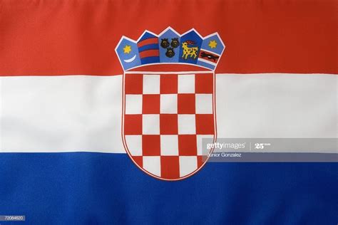 The croatian flag the national flag of croatia has many similarities to other flags in the region. Croatian Flag High-Res Stock Photo - Getty Images