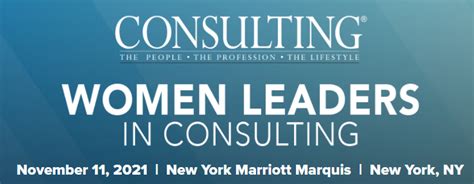 Women Leaders In Consulting The 2021 Honorees