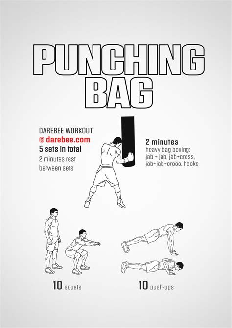 Punching Bag Workout Boxsack Training Boxen Fitness Boxübungen