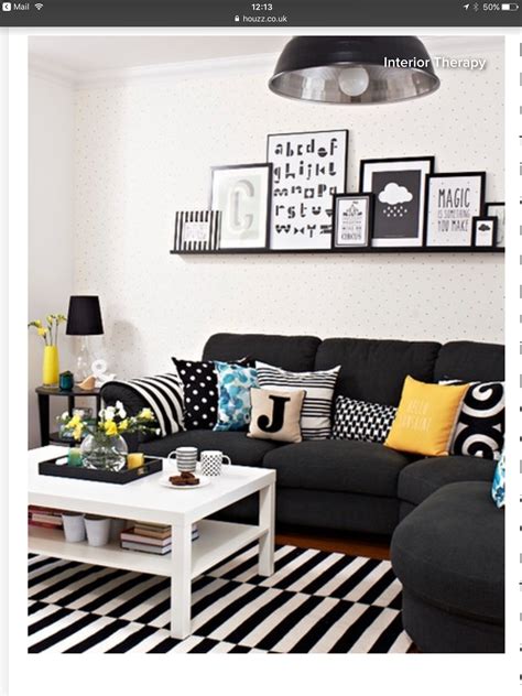 Pin by Tanya DeMauro on Home organizing | Black sofa ...