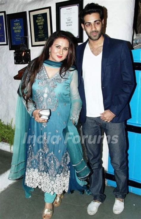 Poonam Dhillon With Her Son Anmol Photo