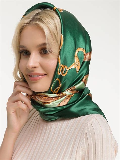Silk Scarf Style Silk Neck Scarf Silk Headscarf Turban Scarf