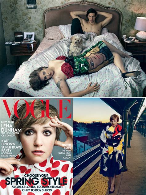 lena dunham s ‘vogue cover — see her stunning shoot hollywood life