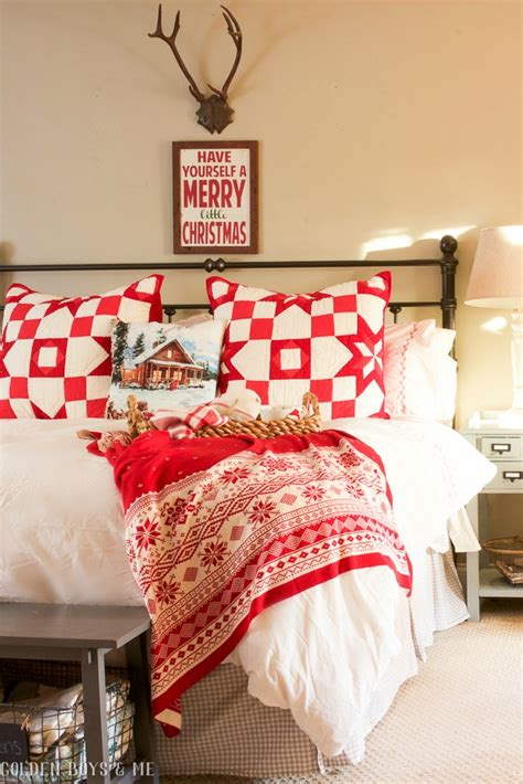 Maybe you would like to learn more about one of these? Golden Boys and Me: Our Red and White Master Bedroom at ...