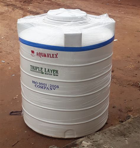 White 1000 Litre Triple Layer Plastic Water Tanks Rs 6 Litre Id