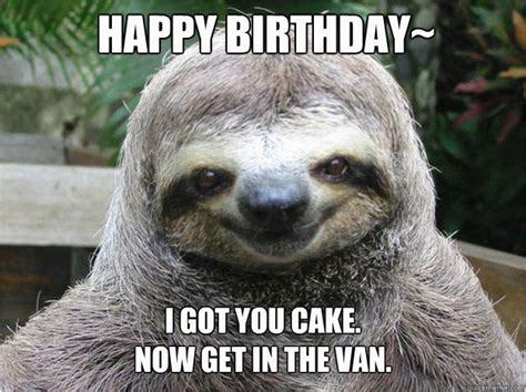 Sloth Happy Birthday Meme Birthdaybuzz