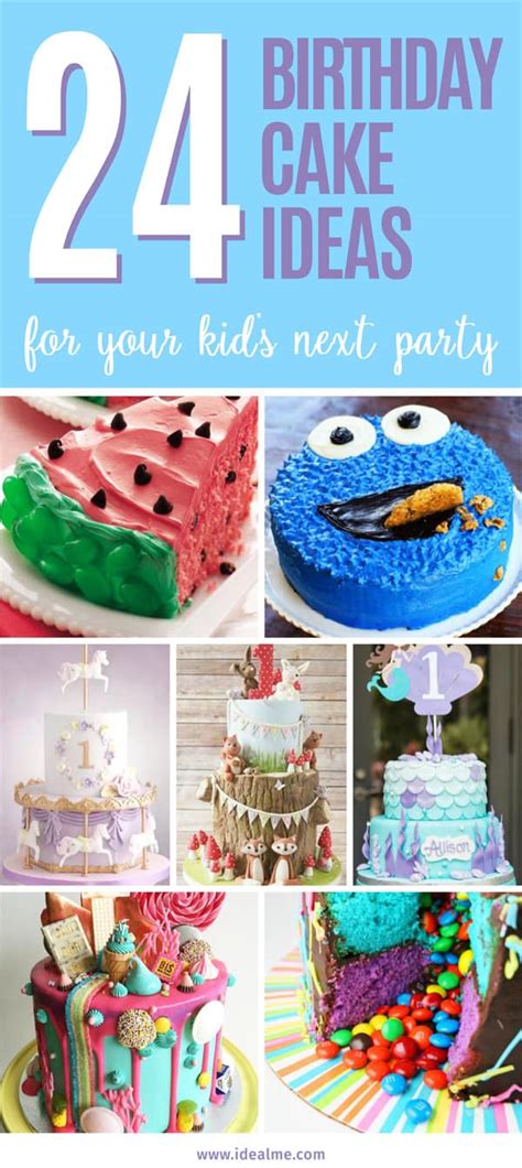 Inspired to make a homemade birthday cake for your little one? 24 Fun Themed Kids Birthday Cake Ideas - Ideal Me