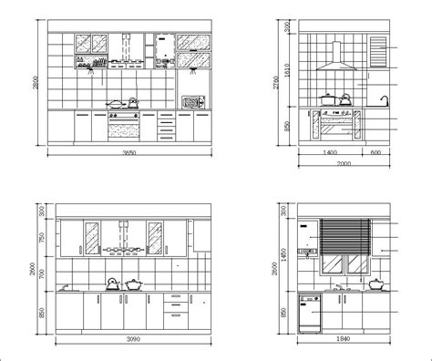 Standard Kitchen Cabinet Cad Blocks Image To U