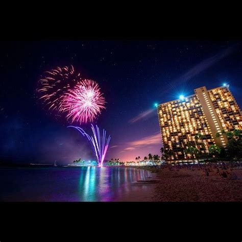 Fireworks On Waikiki Beach Hawaii Hawaii Travel Waikiki Beach Waikiki