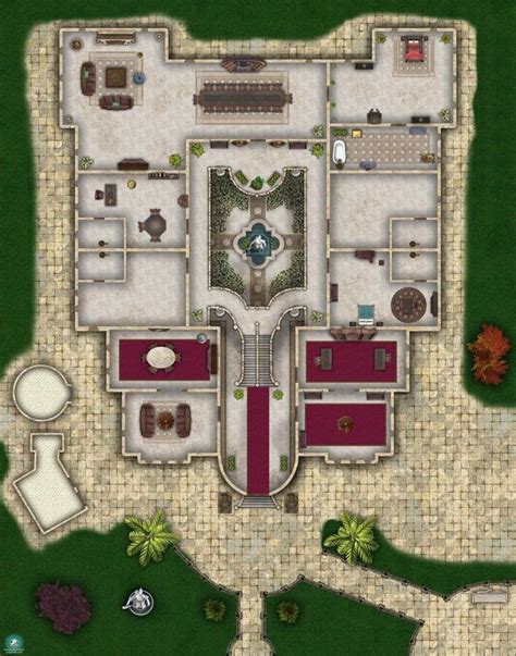 Mansion Battlemaps In 2021 Dungeons And Dragons Dungeon Maps