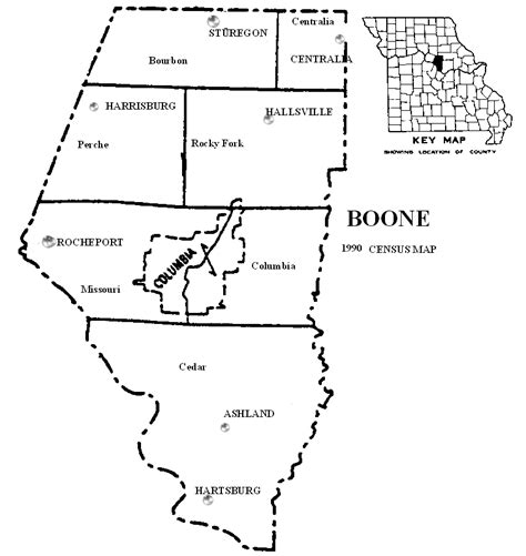 Boone County Missouri Maps And Gazetteers