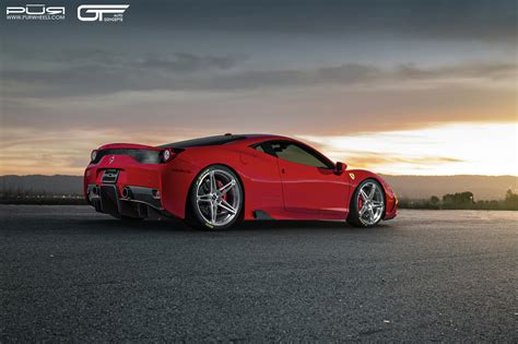 Pur Wheels Ferrari 458 Speciale In The Sunset Gtspirit