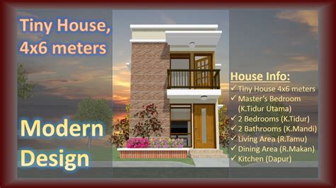 Tiny House Design 4x6 M House Design 2 Storey 4x6 Meters Model