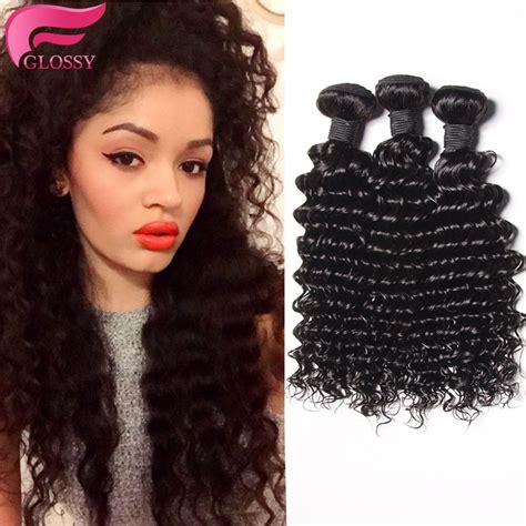peruvian virgin hair deep wave 3pcs lot peruvian deep curly weave human hair with highlights