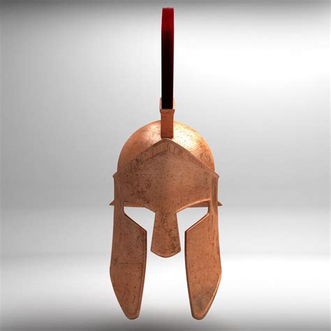 Spartan Helmet Hairfur 3d Model Cgtrader