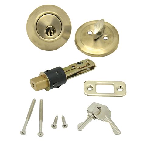 Ap Products 013 222 Dead Bolt Lock Set 1 Throw Polished Brass
