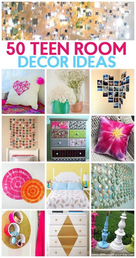 Here is the idea of making a simple and fun geographic door for your room and brings some funky and boho vibe sun your room decor. 50 Teen Girl Room Decor Ideas - A Little Craft In Your ...