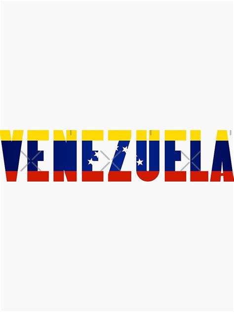 Venezuela Lettering Sticker For Sale By Sele504 Redbubble