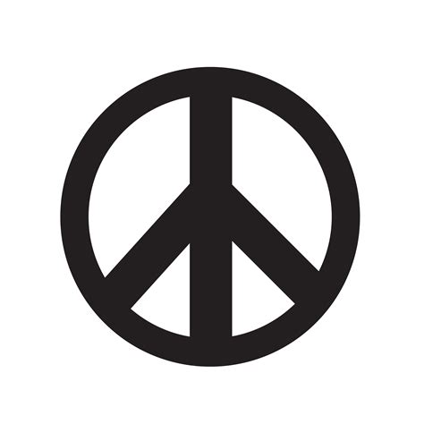 Peace Sign Icon Vector Illustration 575826 Vector Art At Vecteezy