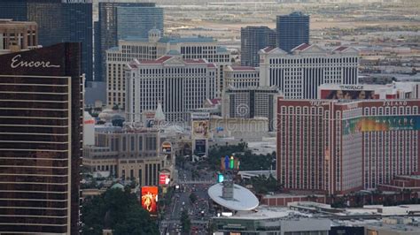 View Of Las Vegas Strip From Stratosphere Editorial Photography Image Of City Angle 61947487