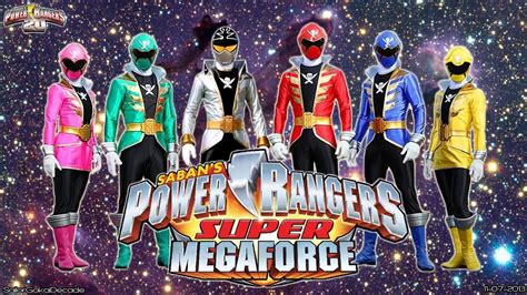 All Power Rangers Opening Mighty Morphin Super Megaforce Youtube
