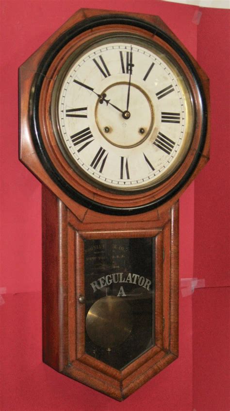 Ansonia Long Drop Regulator “a” Wall Clock