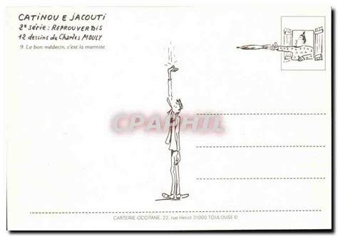 Carte Postale Moderne Humour Dessin De Charles Mouly Le Bon Medecin Cest La Marmite Manuskript