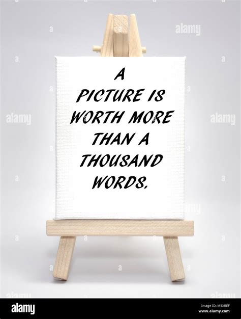 A Picture Is Worth More Than A Thousand Words Concept White Canvas