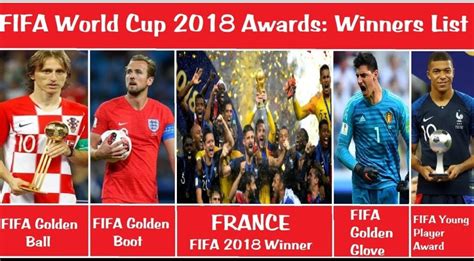 fifa men s world cup 2018 list of award winners and runners up info world cup winners info