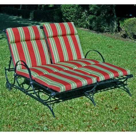 Blazing Needles 48 X 72 In Outdoor Double Chaise Lounge Cushion Set Of 2