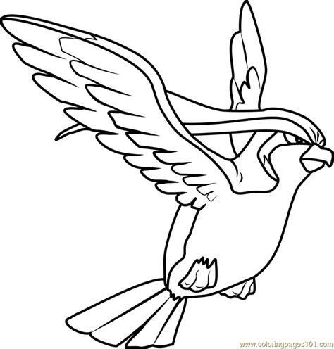 Pidgeot Pokemon Coloring Page - Free Pokémon Coloring Pages