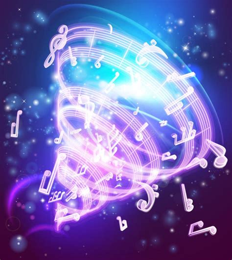 An Abstract Music Background With Musical Notes Royalty Illustration