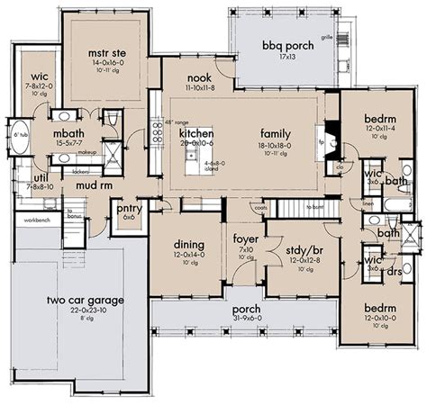 Walnut Grove House Plan One Story House Plan Modern Farmhouse Plan