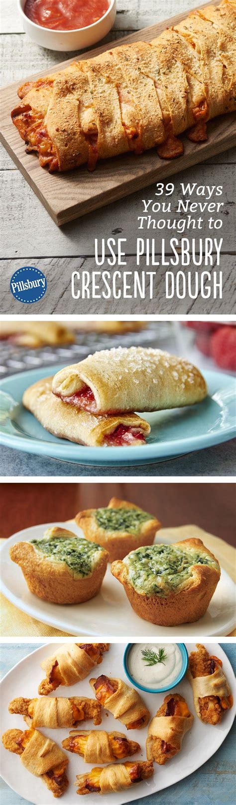 These crescent roll recipes are delicious and easy to make. 39 Ways You Never Thought to Use Pillsbury Crescent Dough | Recipes, Crescent recipes, Food