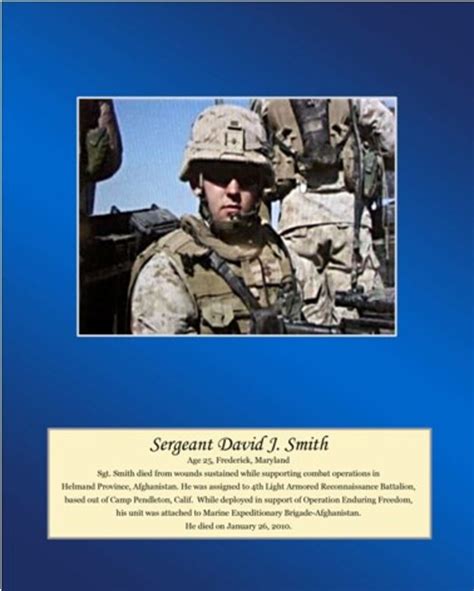 Smith Sgt David J Us Marine Corps Forces Reserve Biography