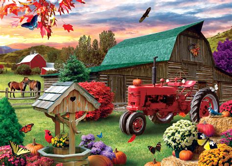 Masterpieces Farm And Country Harvest Ranch Jigsaw Puzzle 1000 Piec