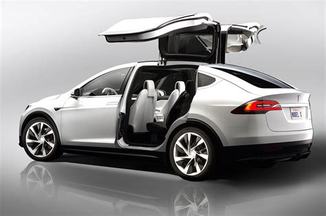 Model X Tesla Launches All Electric Suv With Falcon Wing Doors