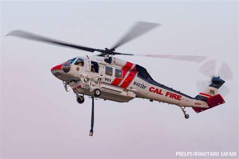 Cal Fire H903 A Firehawk N483df Photo By Dylan Phelps Wildfire Today
