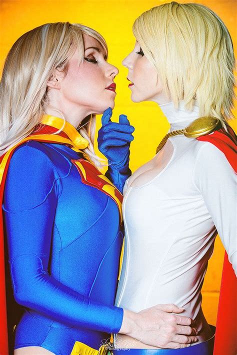 Sexy Power Girl And Supergirl