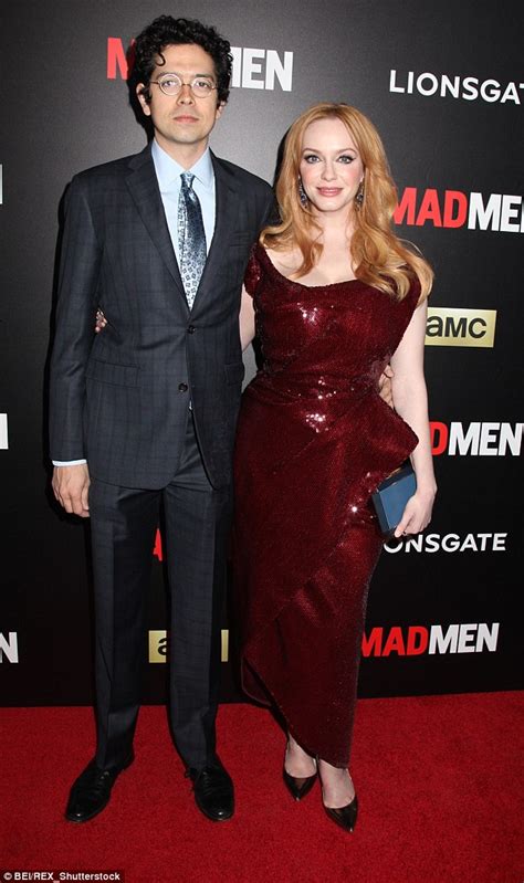 mad men s christina hendricks shares tips for a healthy marriage in red magazine daily mail online