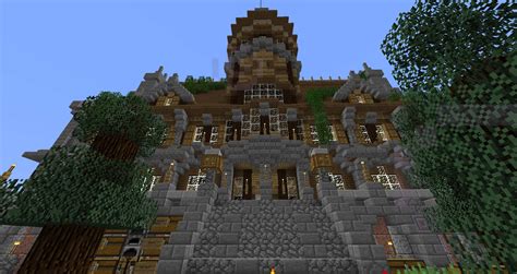 Minecraft city by minerbuilder with skyline, residential areas, ocean, mountains and everything a city needs. Awesome Town Hall Minecraft Build - BC-GB