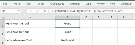 Excel If Cell Contains Text