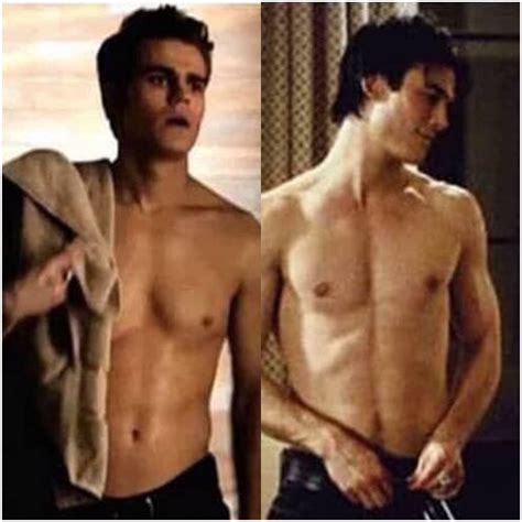 Paul Wesley Ian Somerhalder Shirtless Vampire Diaries Guys Vampire Diaries Damon